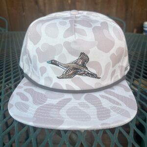Southern String Hat Co Grey Camo Duck Embroidered Cap Rope SnapBack New